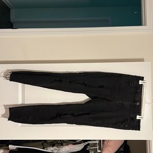 Black ripped skinny jeans from Old Navy!